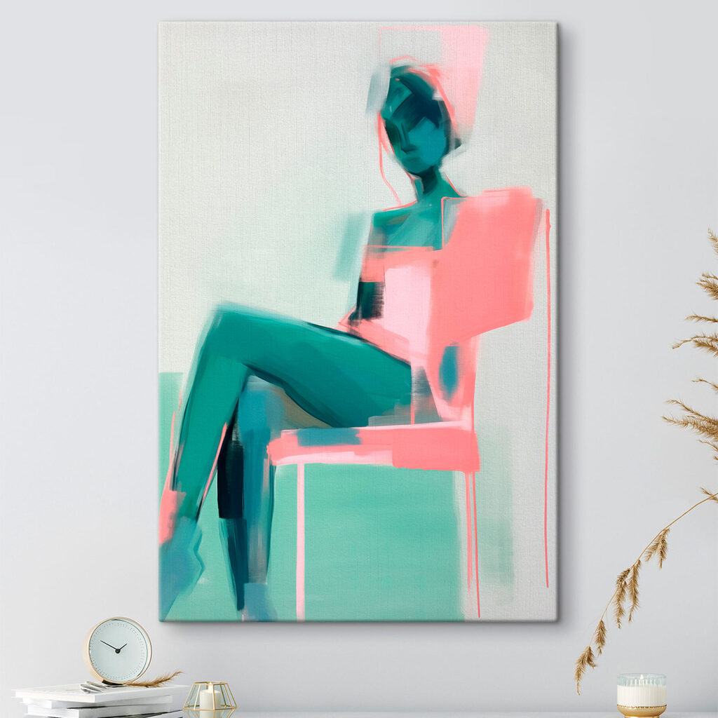 Een houding in mintroze — interieur 1