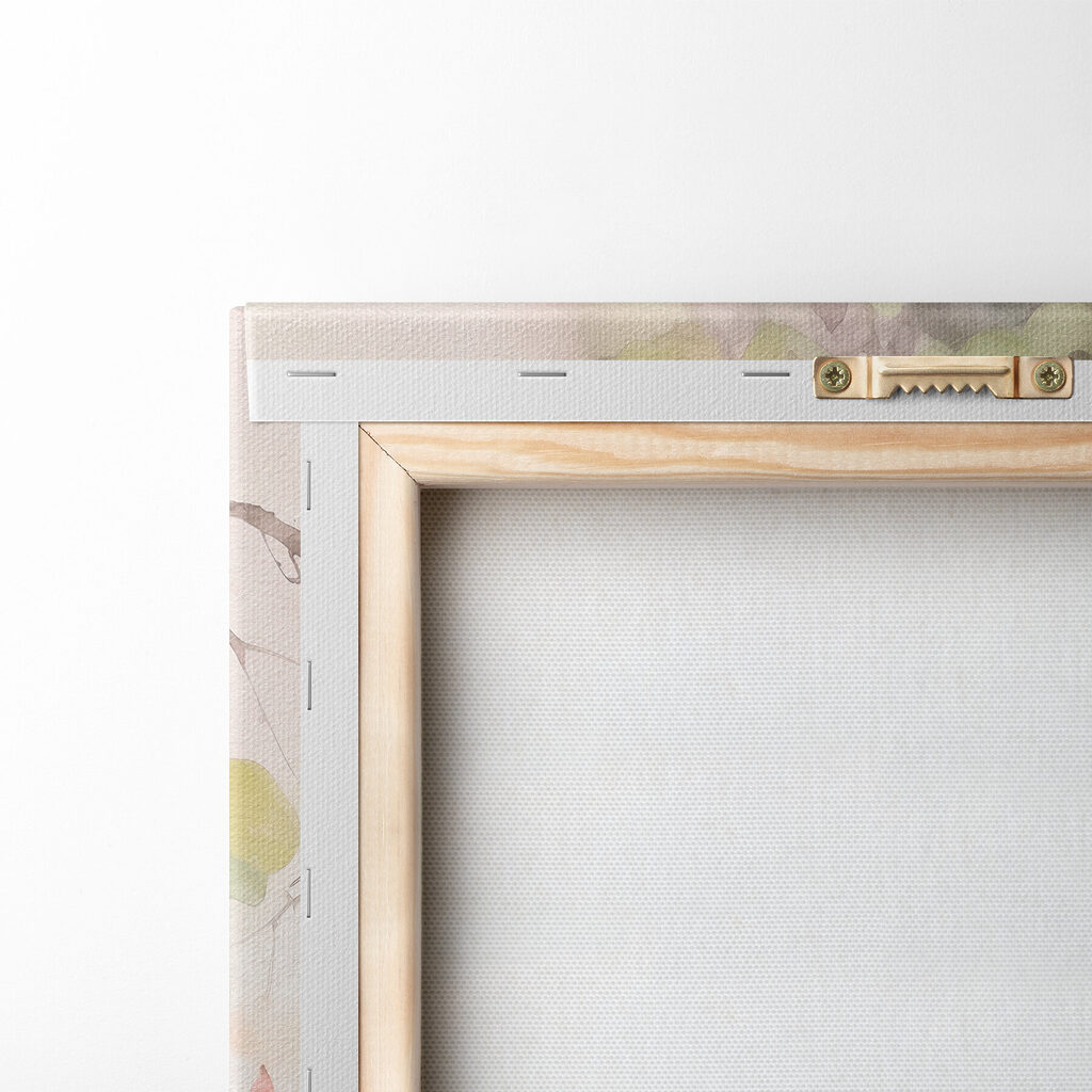 Roze bloesem hangt neer — achterkant