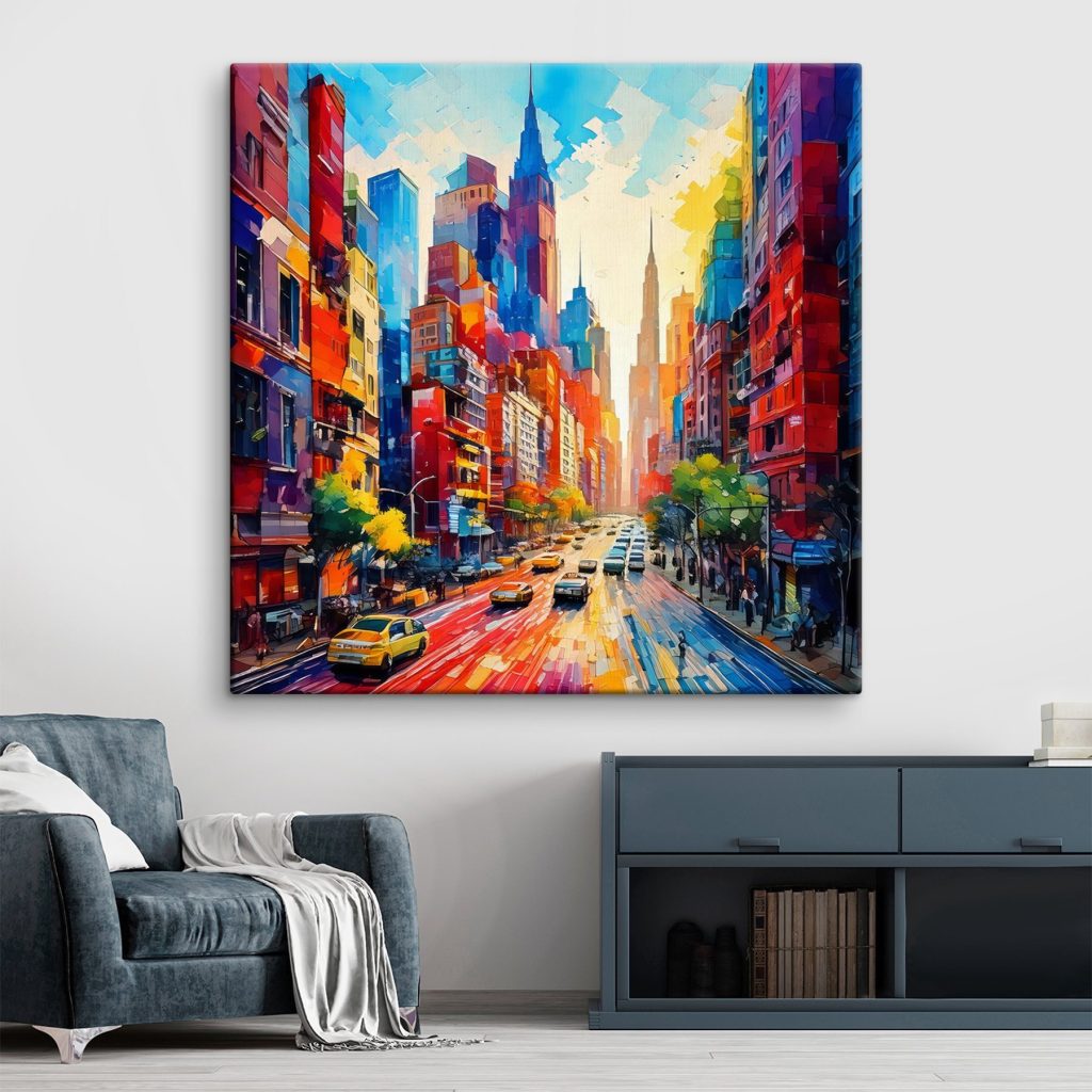 Een stadsstraat vol kleur — interieur 2