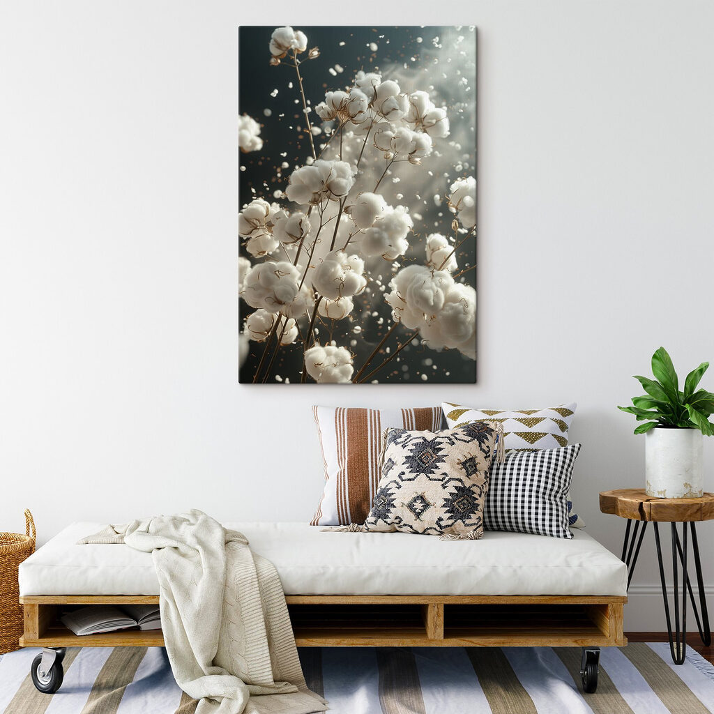 Katoenpluis in zwevend licht — interieur 1