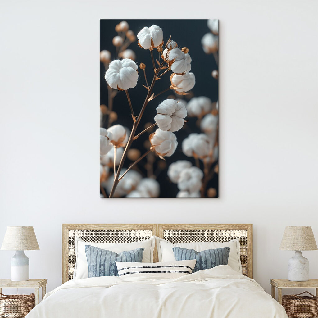 Katoentak voor donkere achtergrond — interieur 1