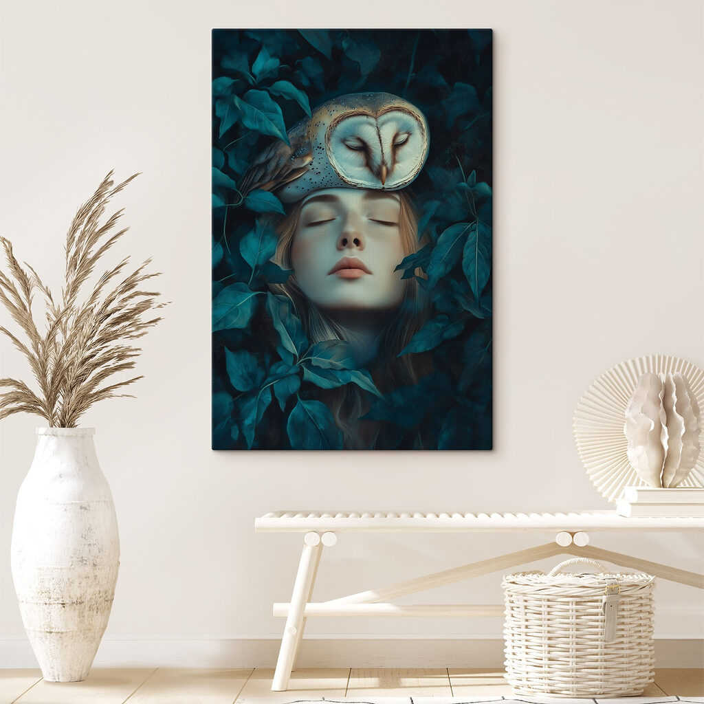 Uil boven gesloten ogen — interieur 2