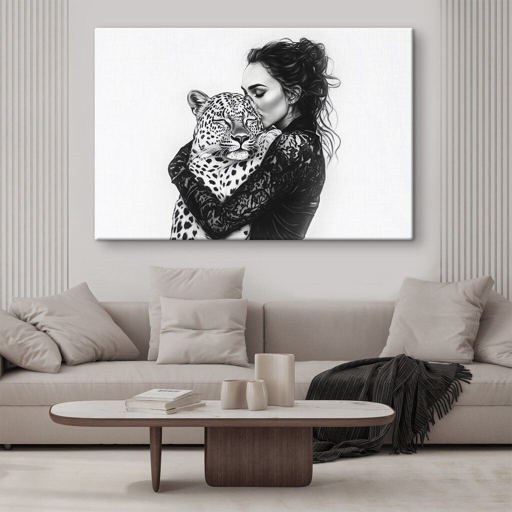 Omhelzing met een luipaard — interieur 1