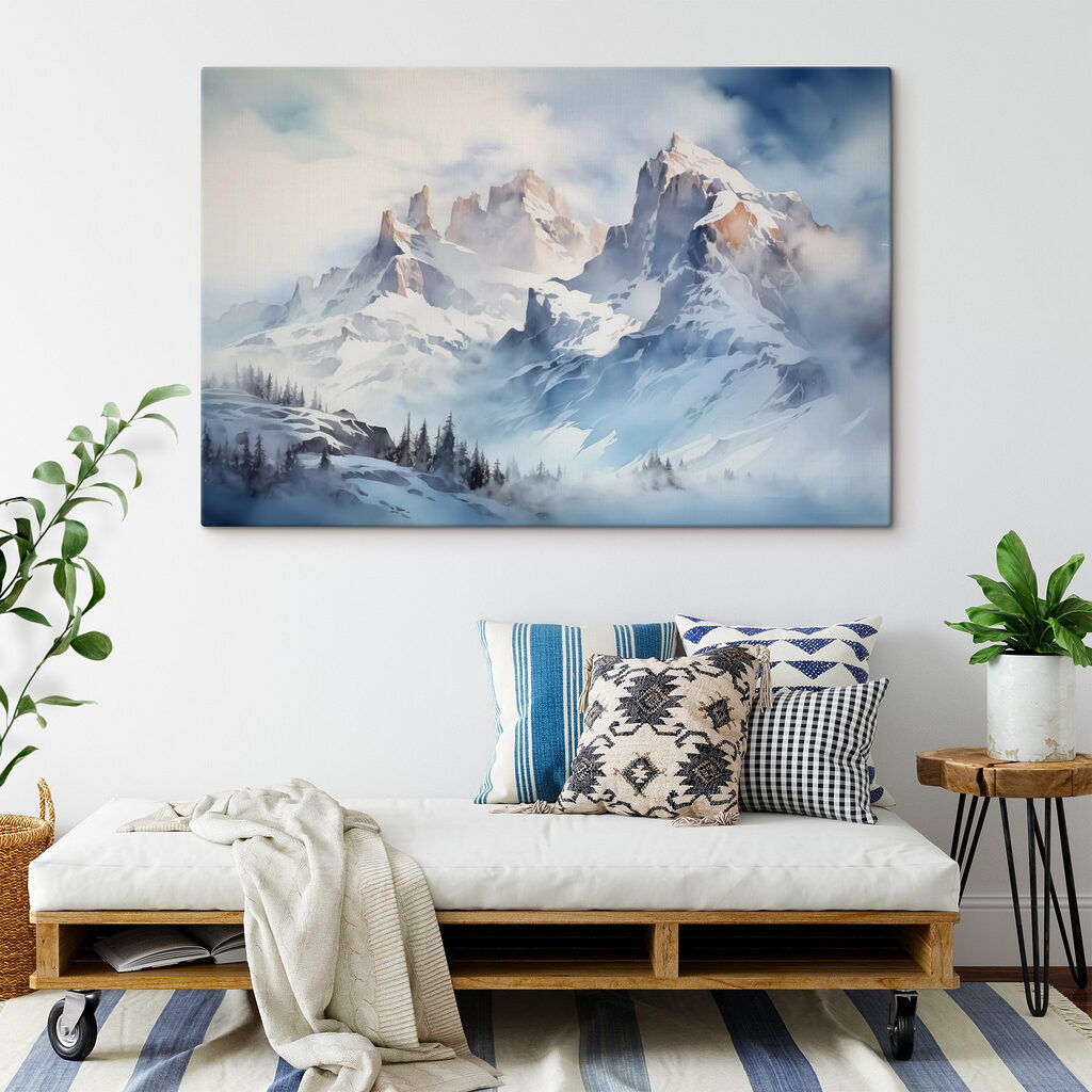 Sneeuwpieken onder bleke wolken — interieur 2
