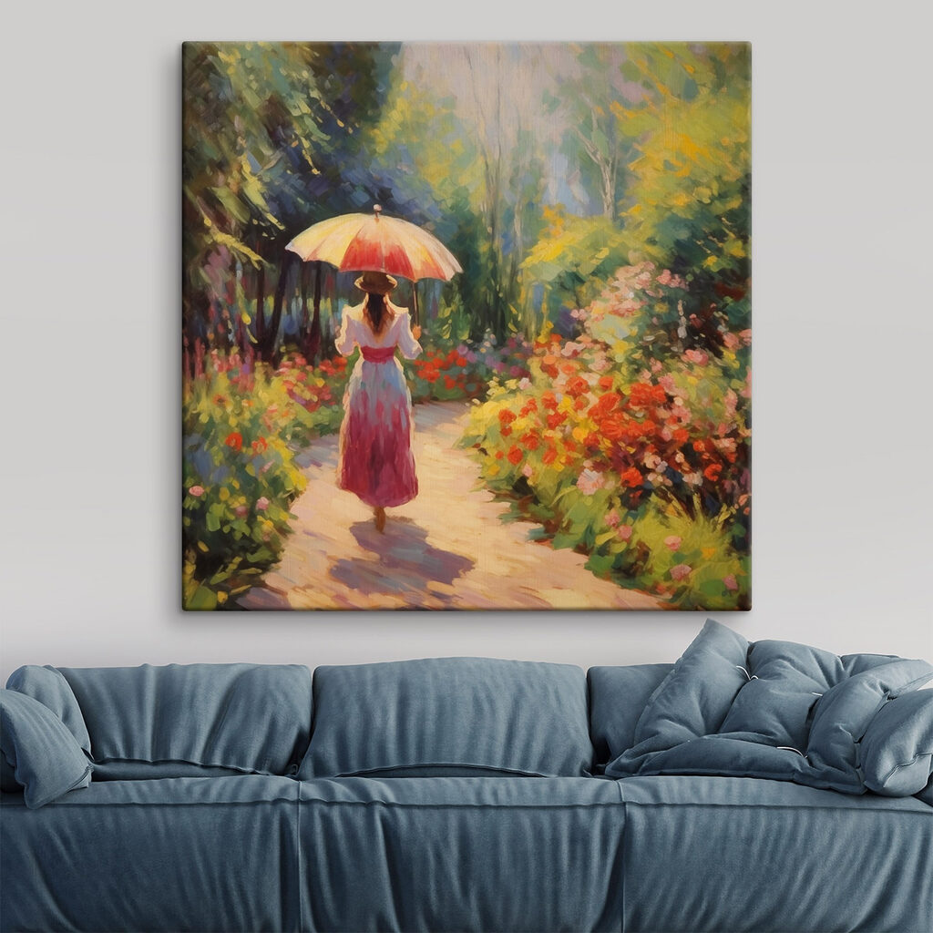 Een paraplu in zomertuin — interieur 2