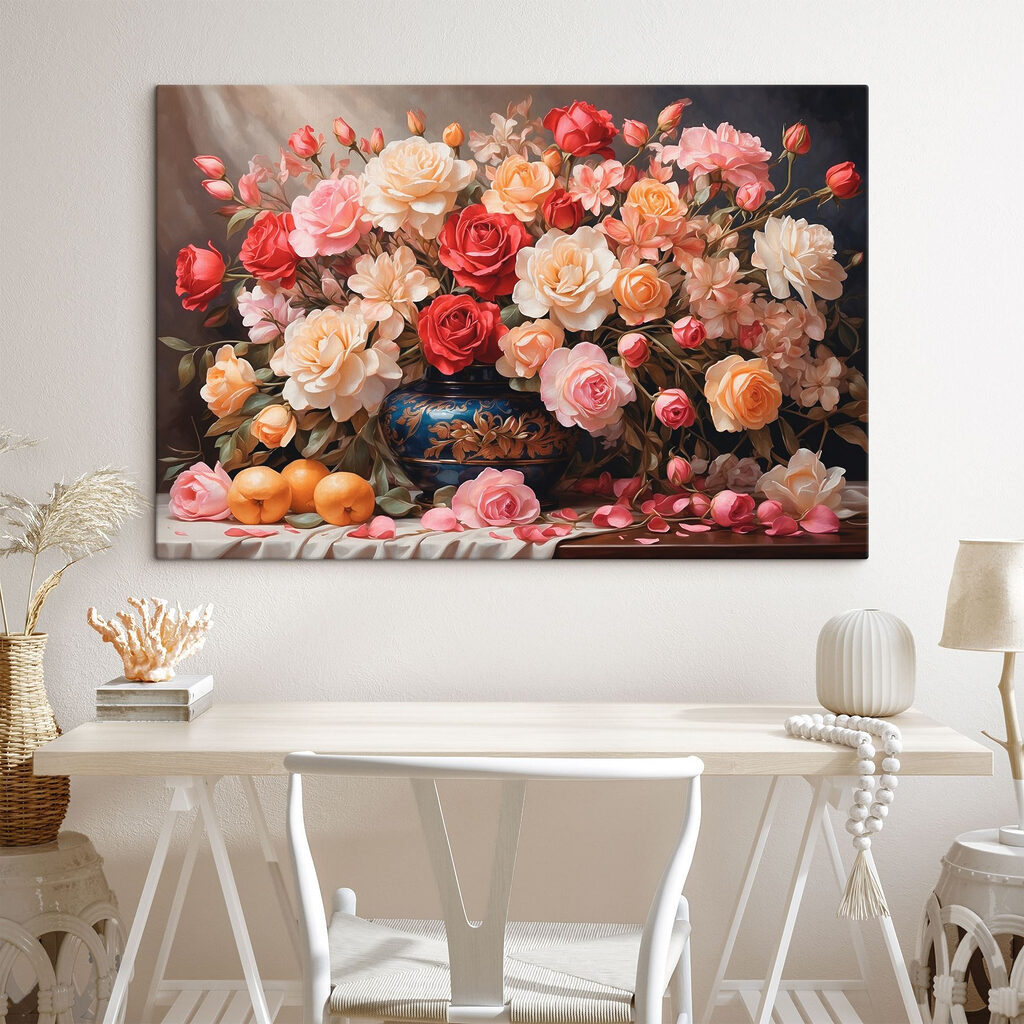 Rozen naast warme citrus — interieur 2