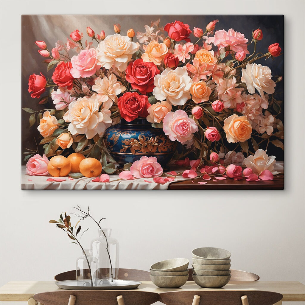 Rozen naast warme citrus — interieur 3