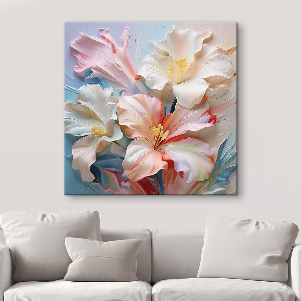 Lelies in roze pastellagen — interieur 2