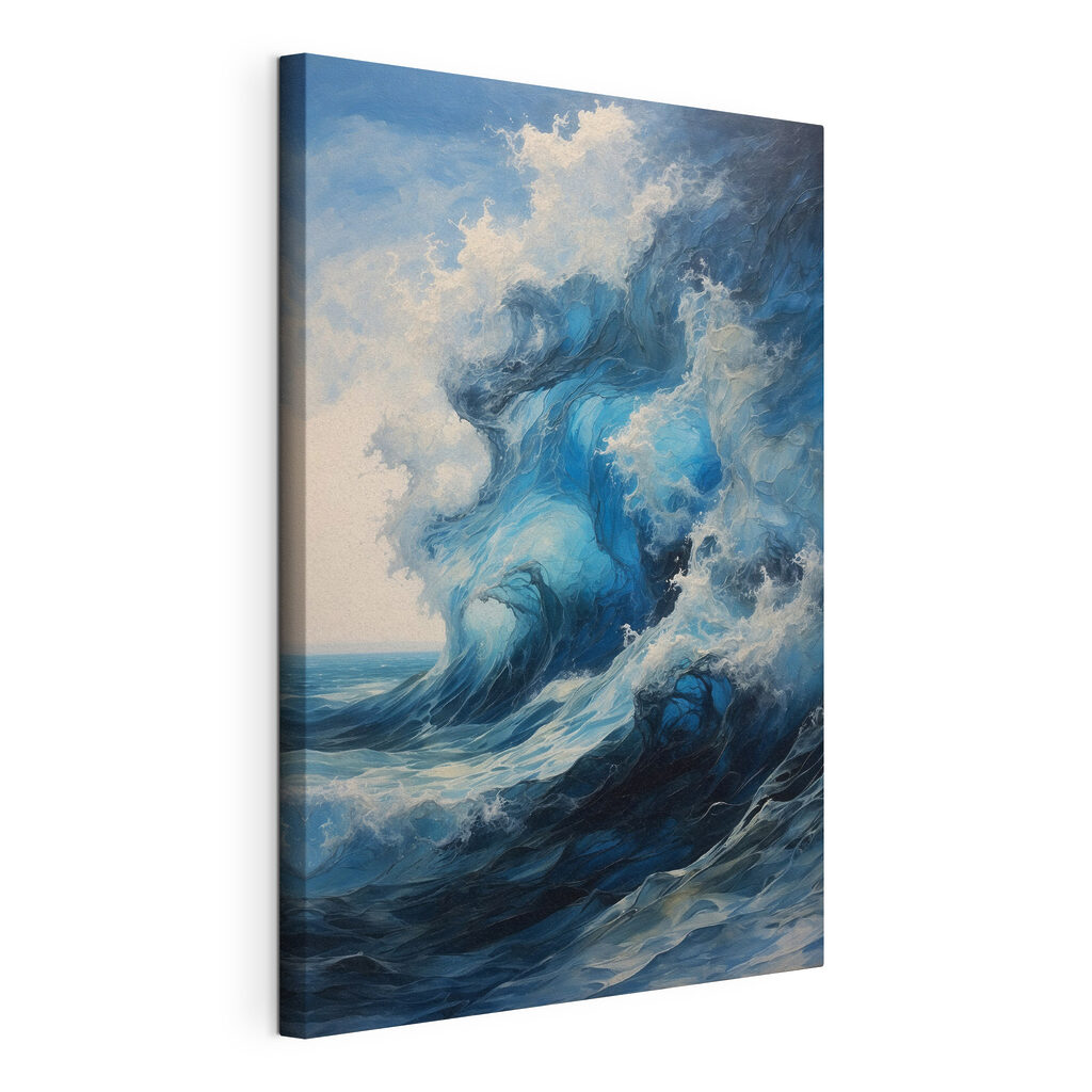 Een golf vol wolkenblauw — productweergave