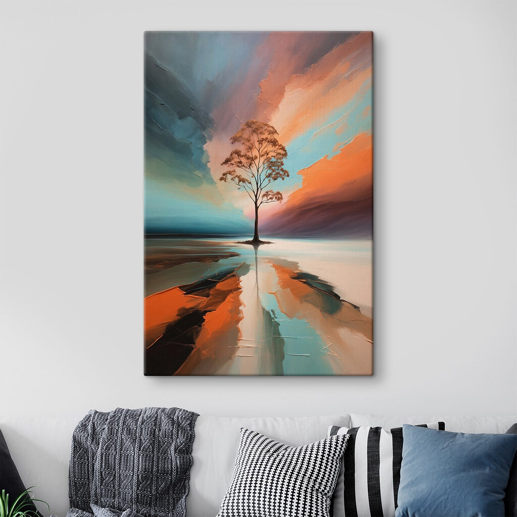 Boom in stralende kleurvlakken — interieur 3