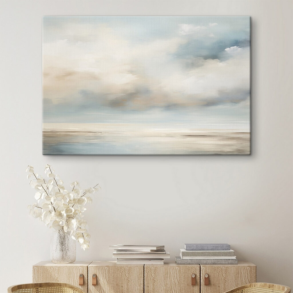 Een horizon vol wolkennevel in een interieur