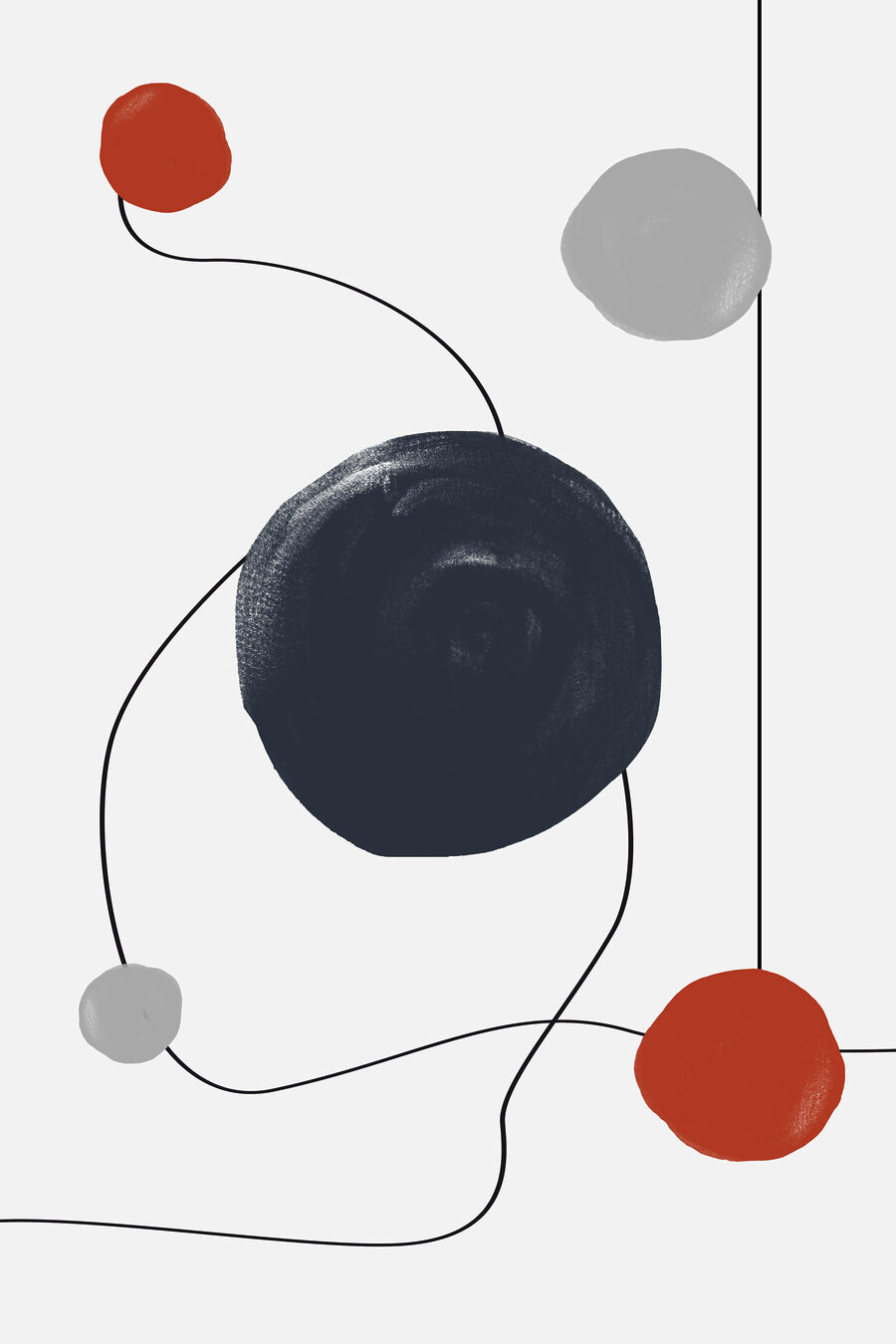 Cirkels aan dunne lijn — volledig ontwerp