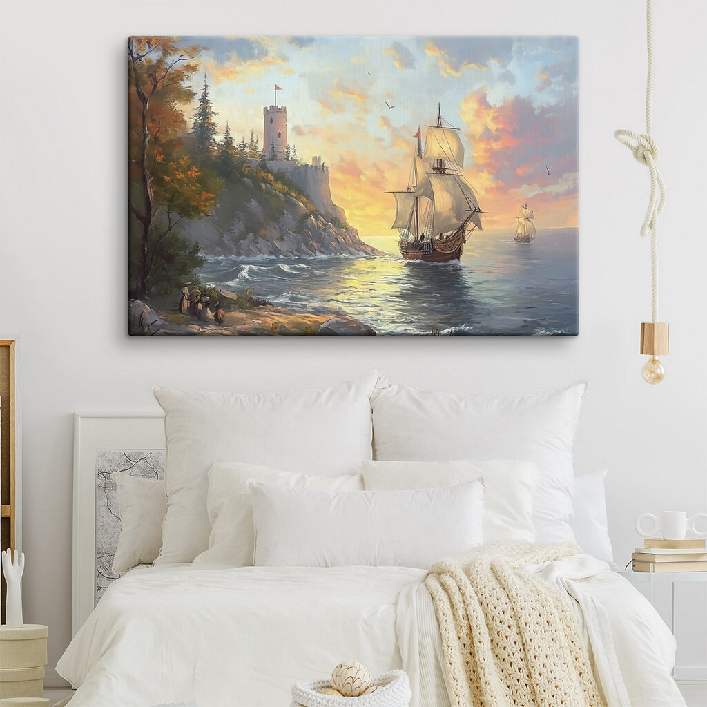Zeilen onder een kasteelrots — interieur 2