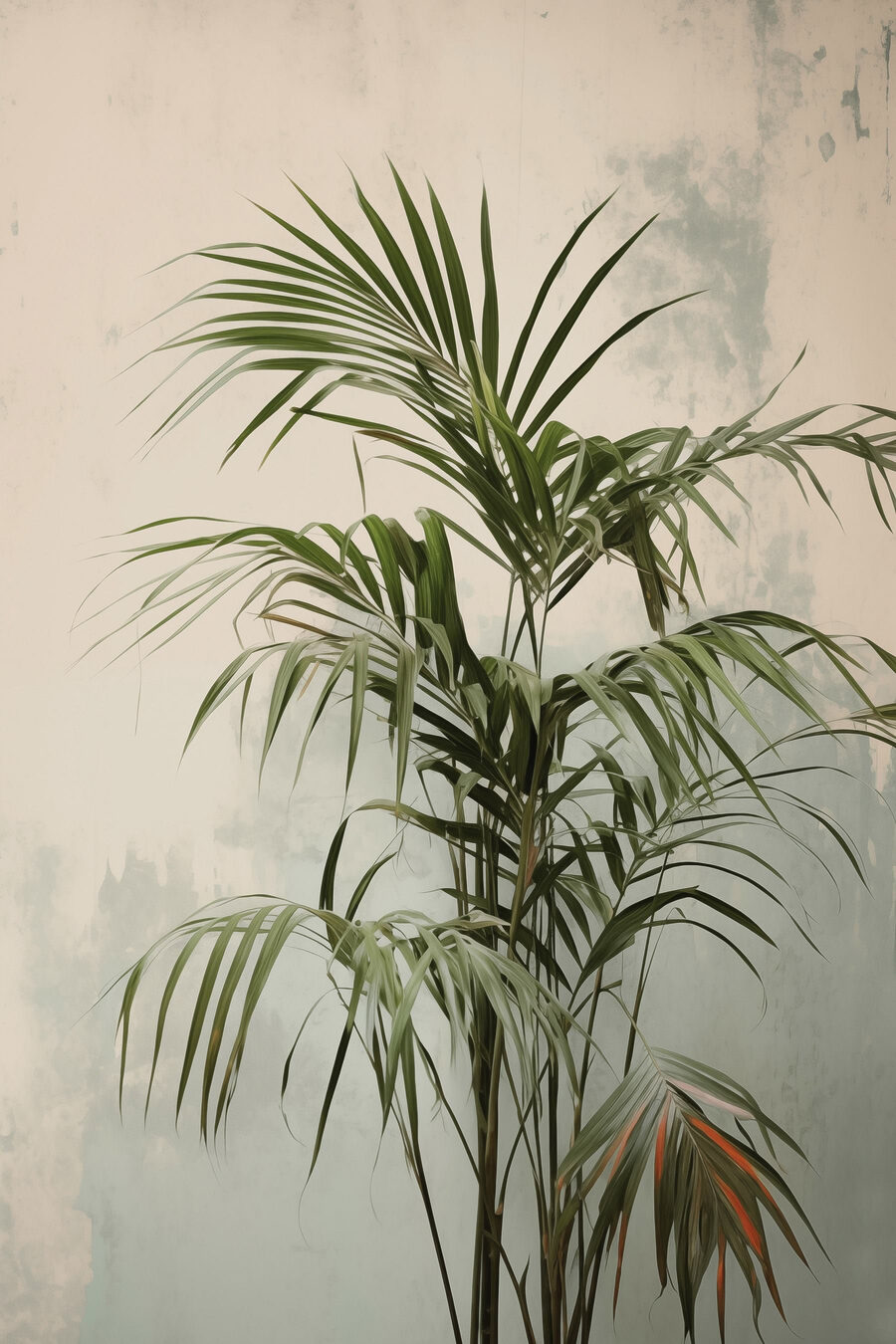 Palm in bleke stilte — volledig ontwerp