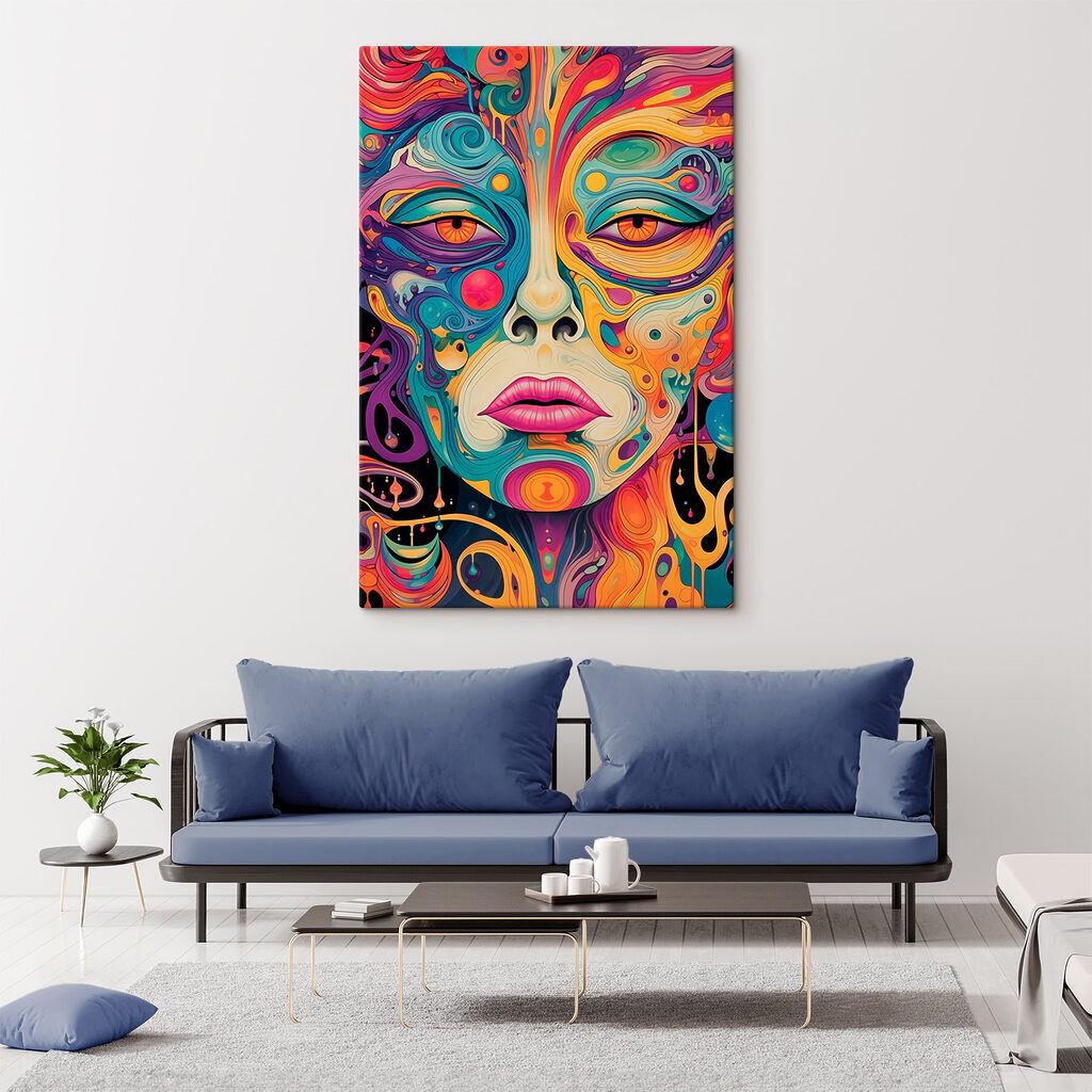 Een gezicht vol kleurkrullen — interieur 1
