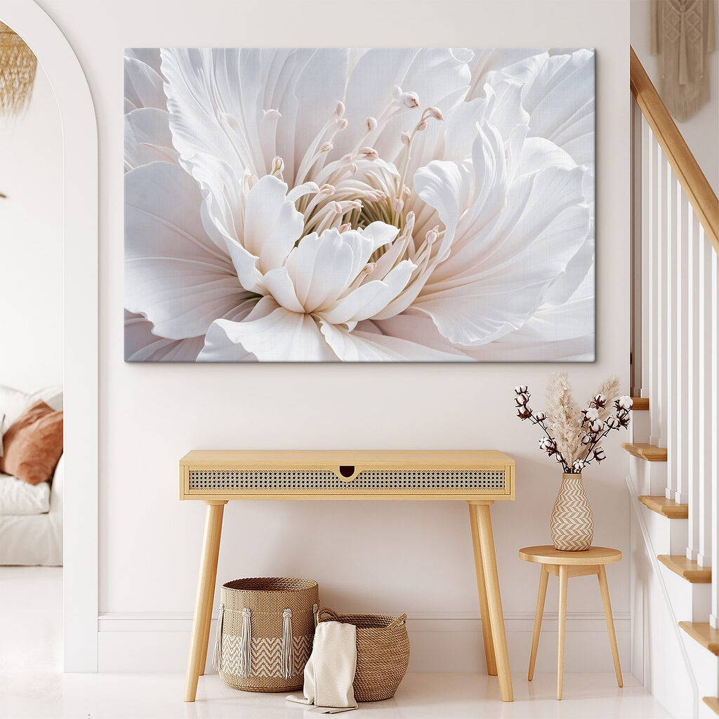 Pioenroos in fijne plooien — interieur 2