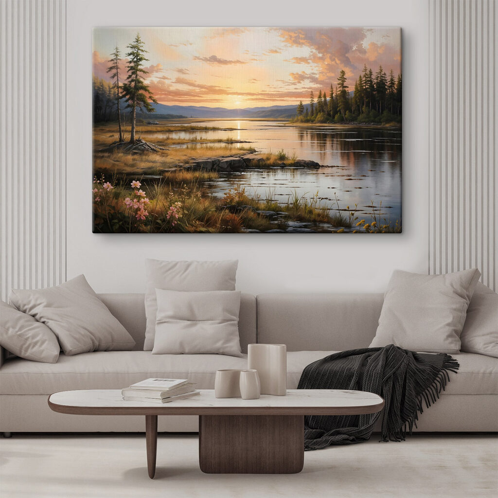 Avondstilte aan een dennenmeer — interieur 2