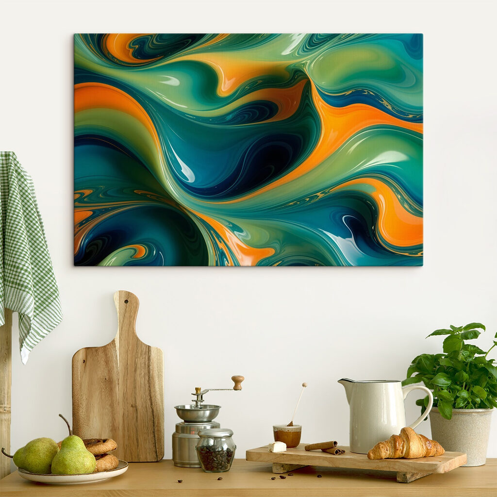 Groen stroomt door oranje — interieur 2