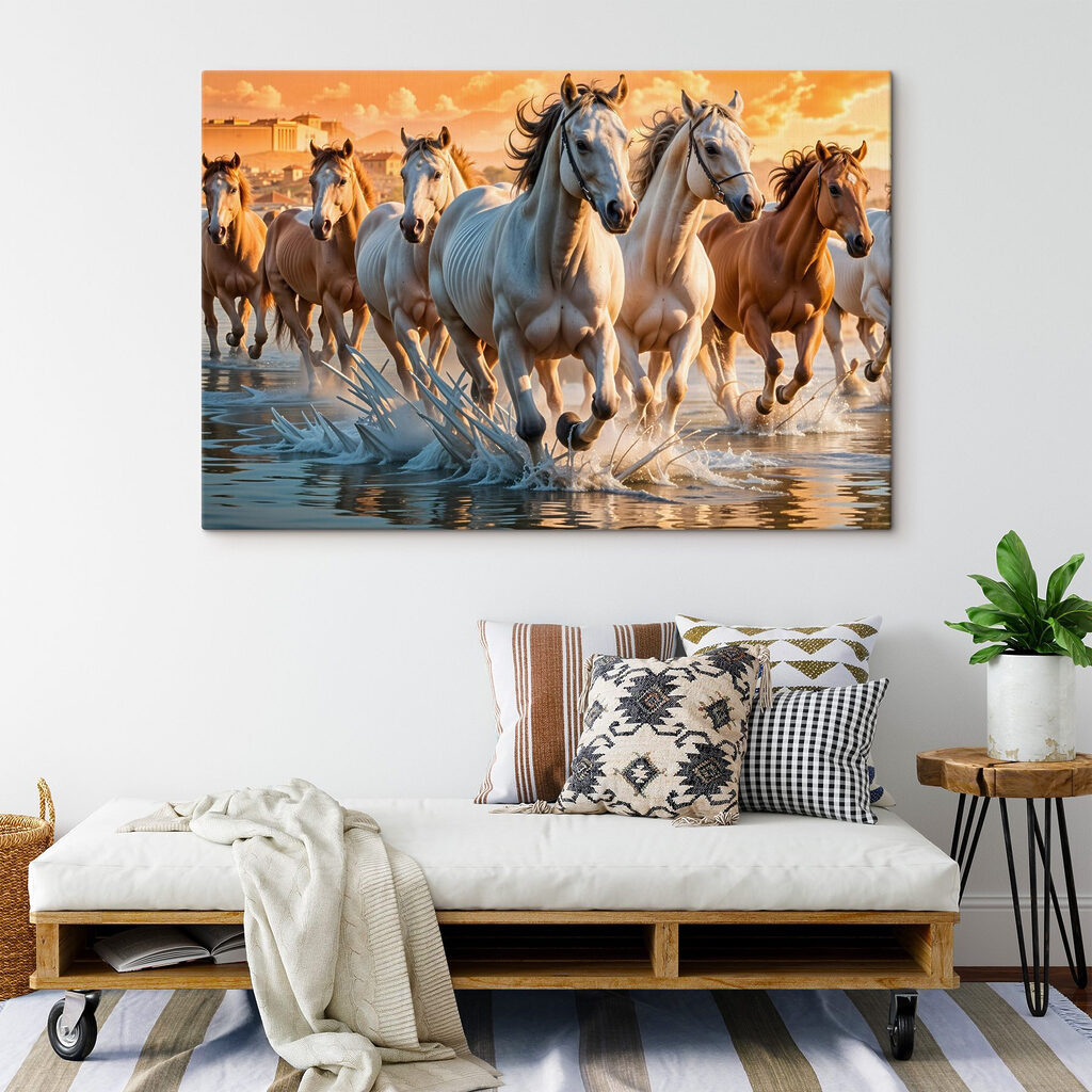 Paarden door gouden vloed — interieur 2
