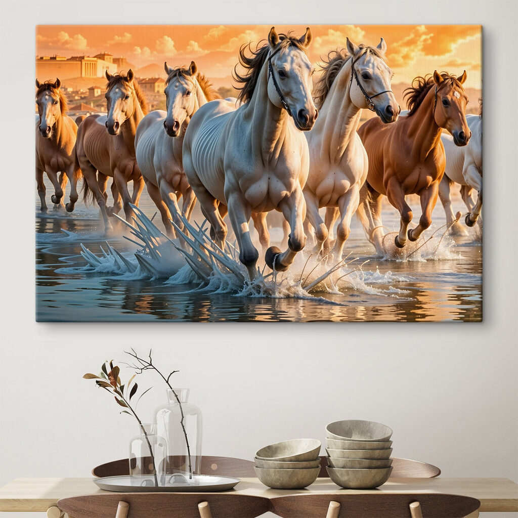 Paarden door gouden vloed — interieur 1