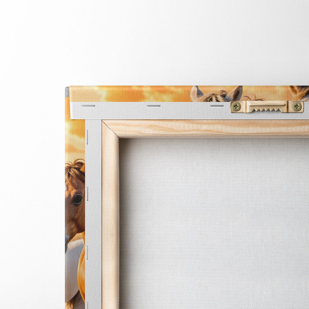 Paarden door gouden vloed — achterkant