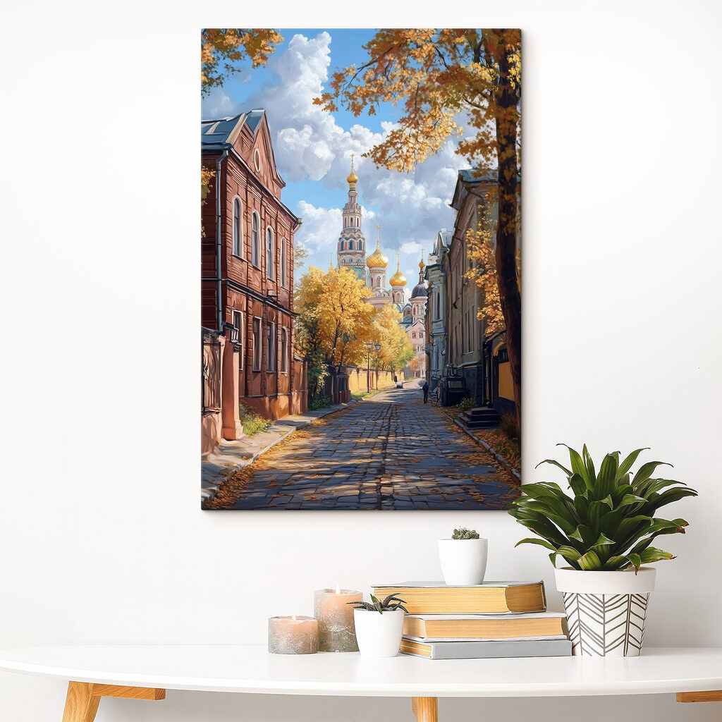 Gouden koepel boven straat — interieur 2