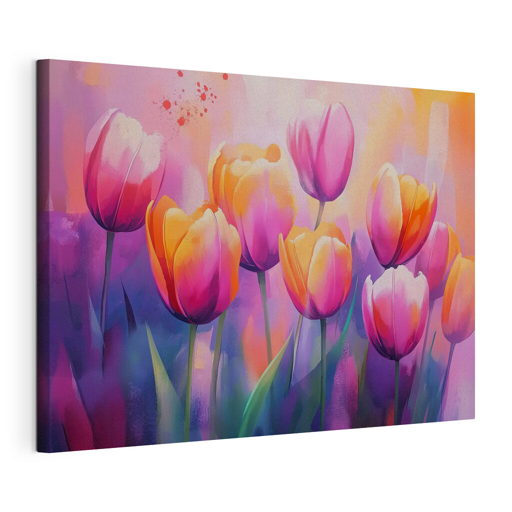 Tulpen in roze zonnevlekken — productweergave