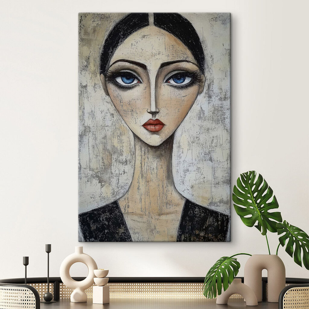 Portret met blauwe ogen — interieur 2