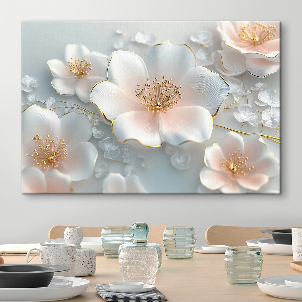 Bloesem met gouden meeldraden — interieur 1