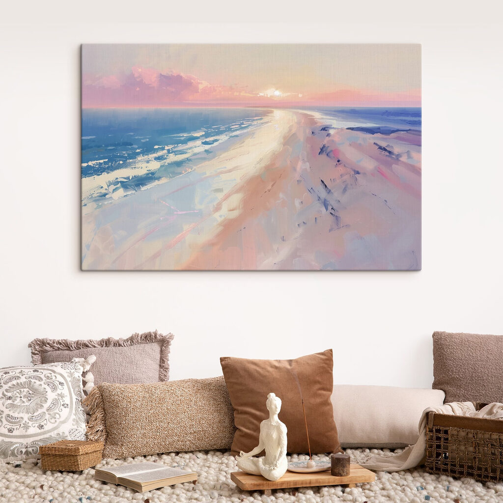 Een zandstrook naar pastelavond — interieur 3