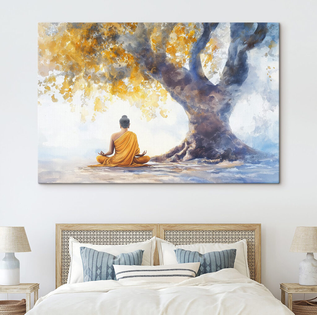 Meditatie onder gouden boom — interieur 1