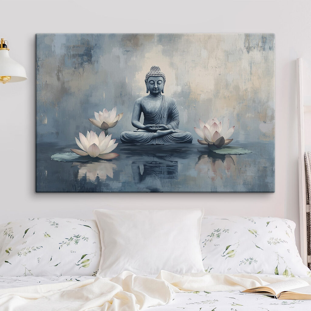 Boeddha tussen drie lotussen — interieur 2
