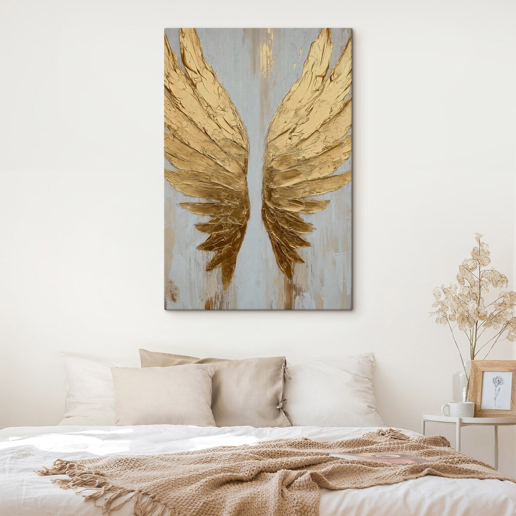 Majestueuze vleugels die de lucht omarmen in een interieur