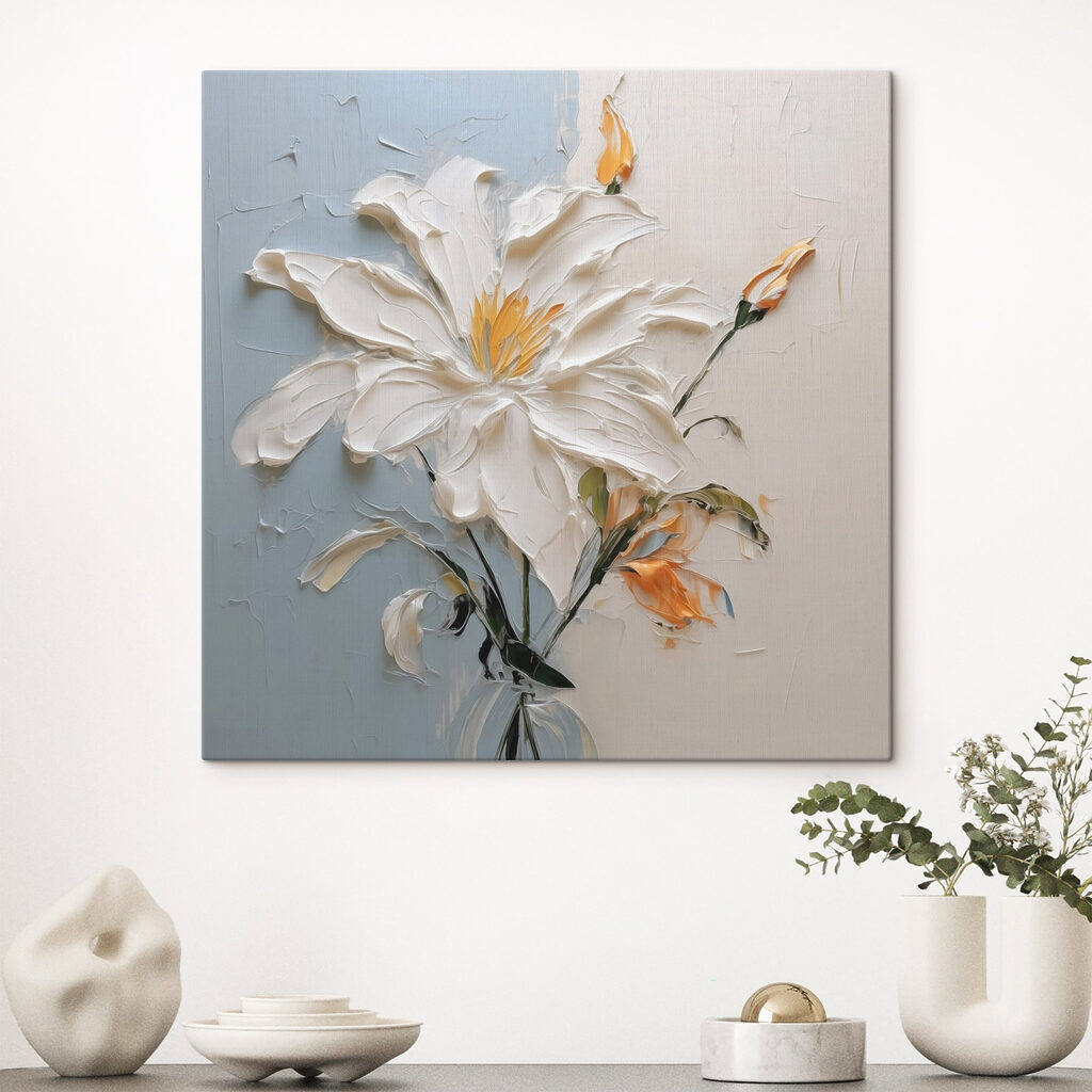 Bloemen op koele stelen — interieur 2