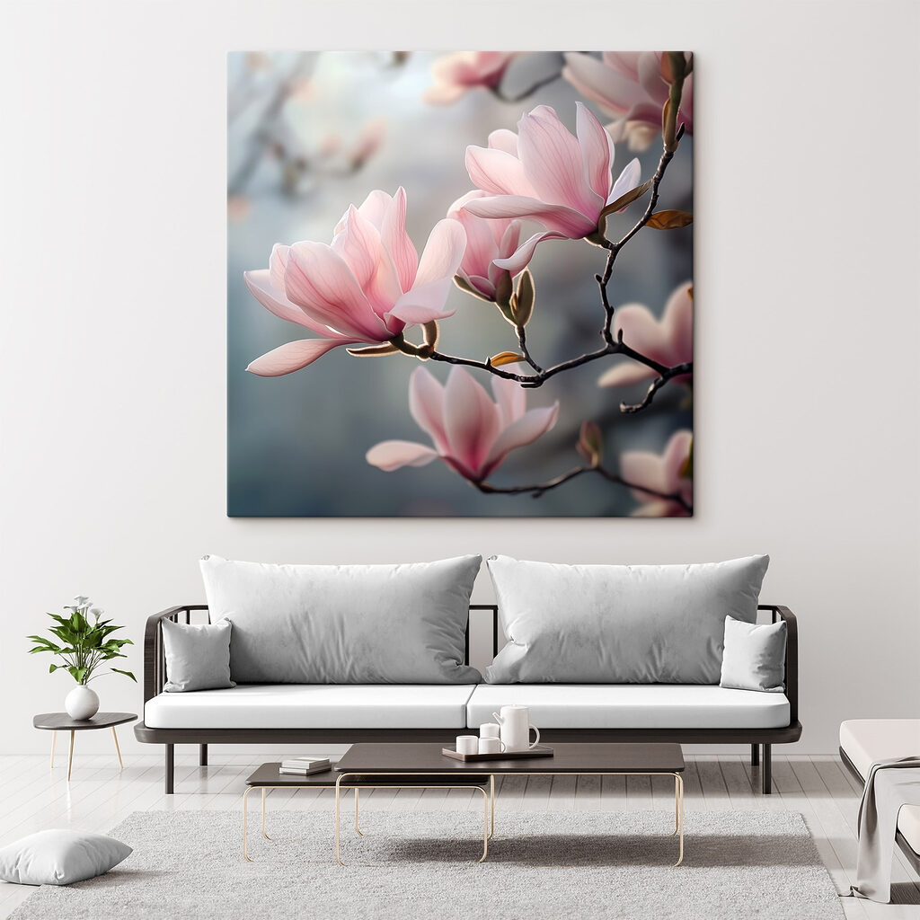 Magnolia’s in roze tegenlicht — interieur 2