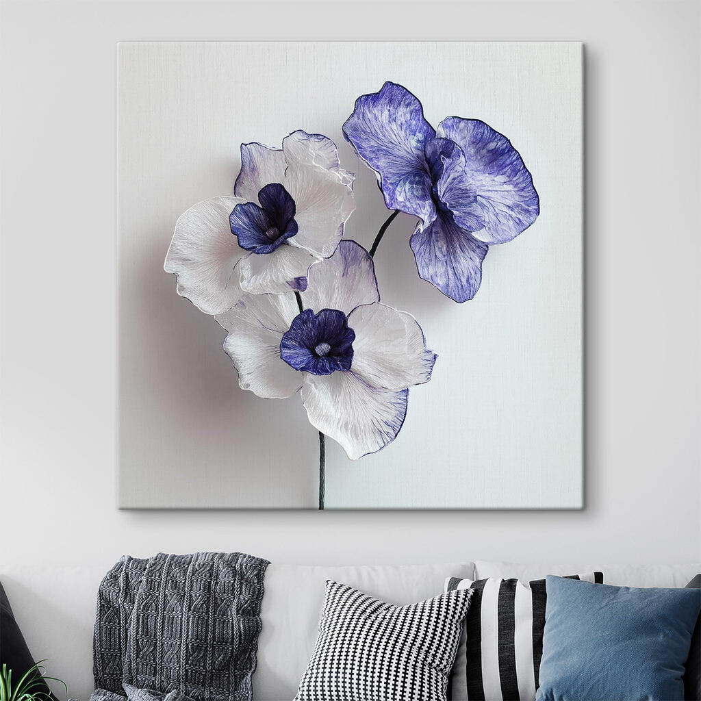 Orchideeën met blauwe randen — interieur 1