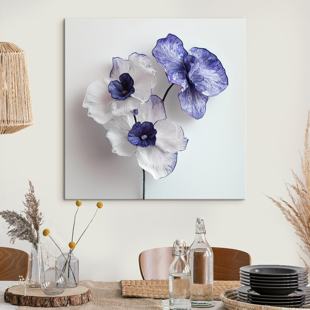 Orchideeën met blauwe randen — interieur 3