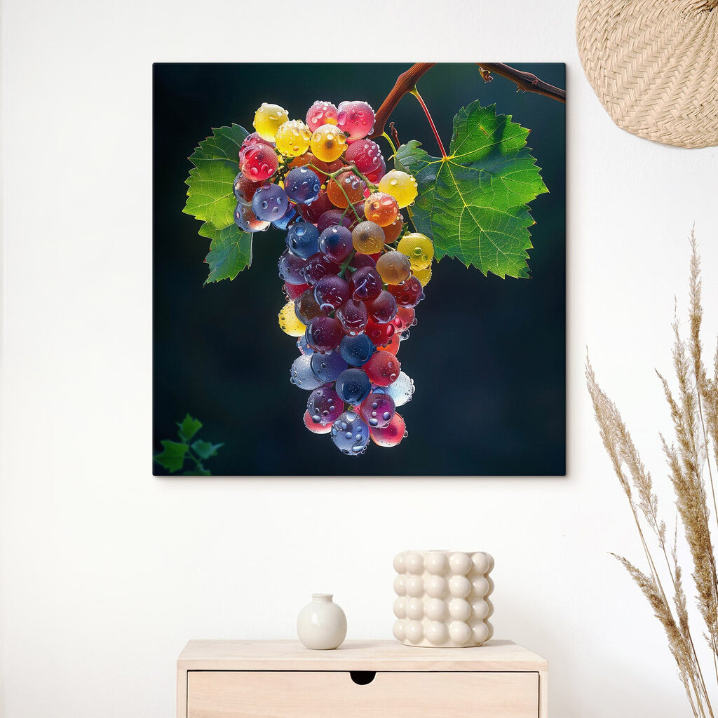 Druiven in bonte lichtbollen — interieur 3