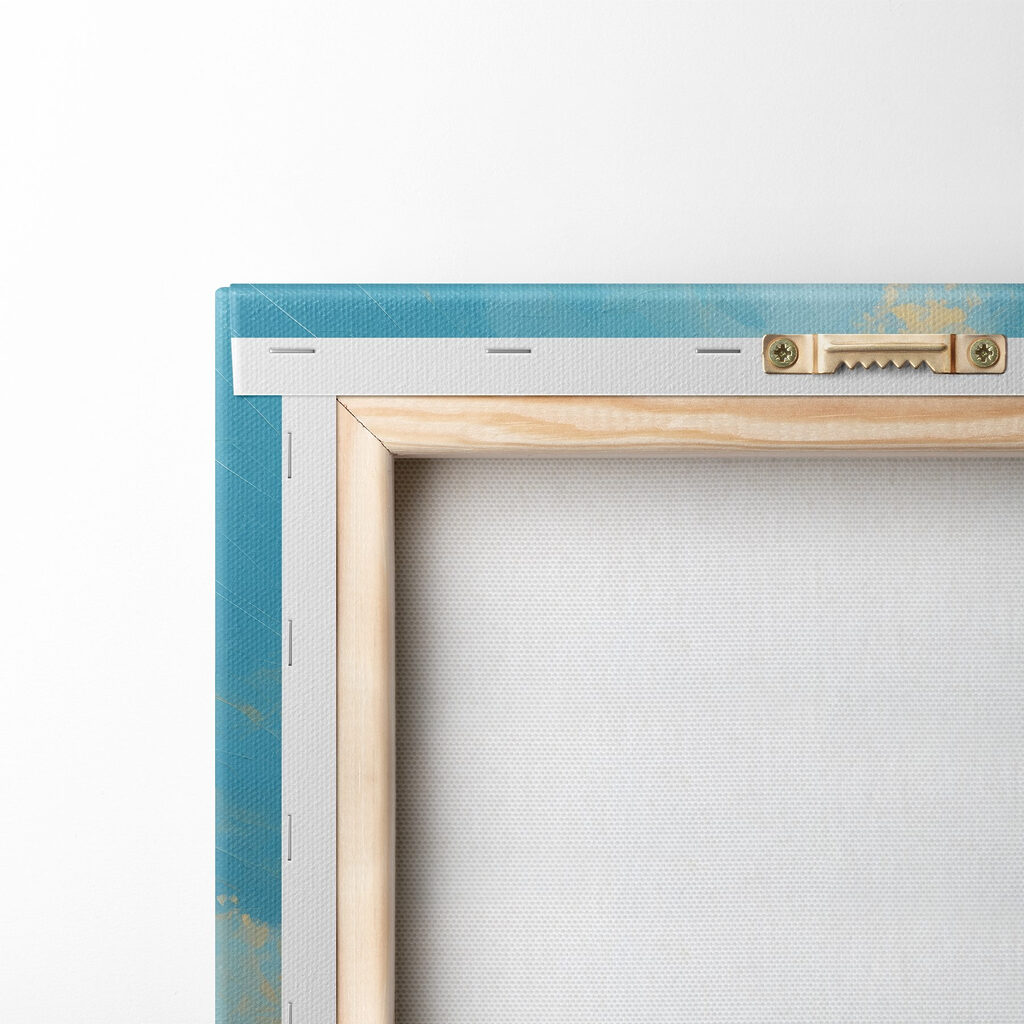 Avondzon op turquoise branding — achterkant