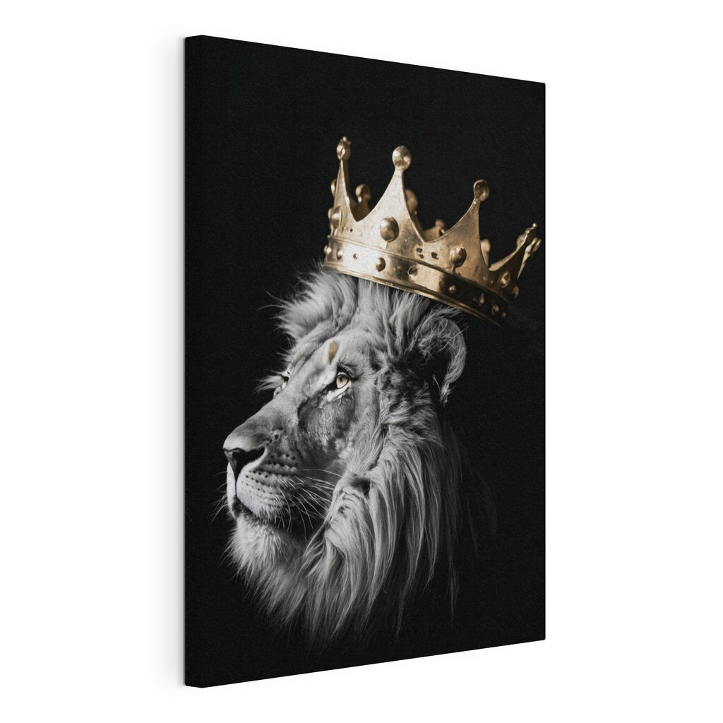 Leeuw onder gouden kroon — productweergave