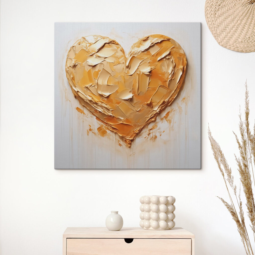 Hart in gouden verf — interieur 2