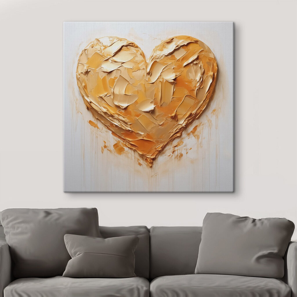 Hart in gouden verf — interieur 1