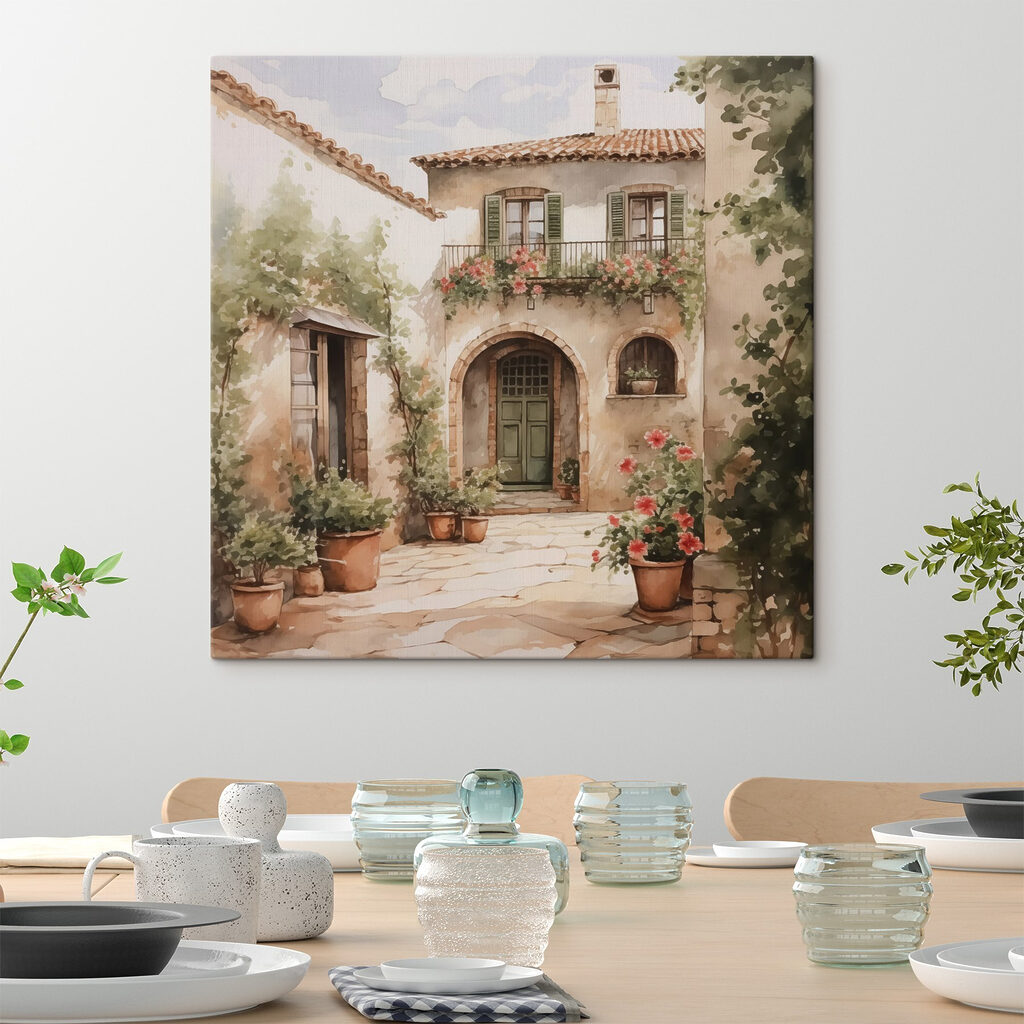 Een binnenplaats vol olijfgroen — interieur 2