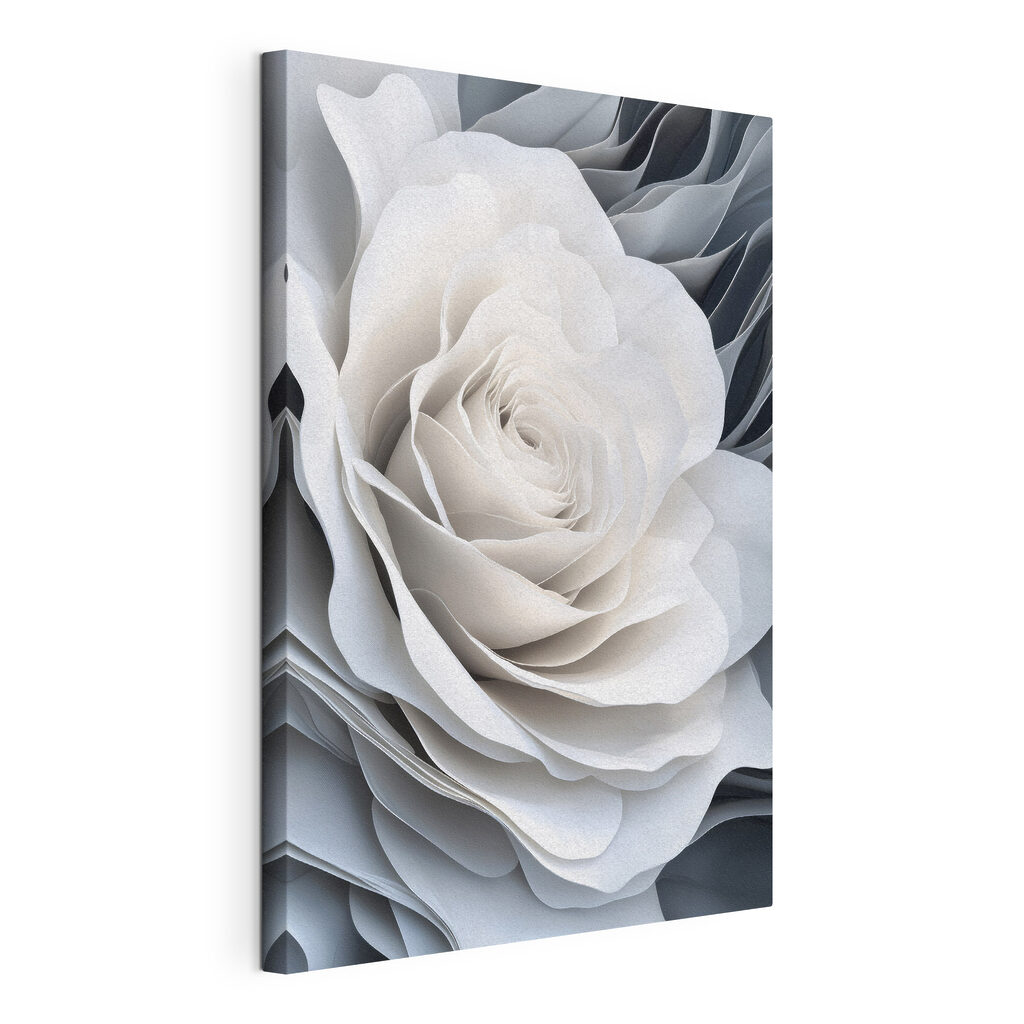 Roos in witte golfranden — productweergave