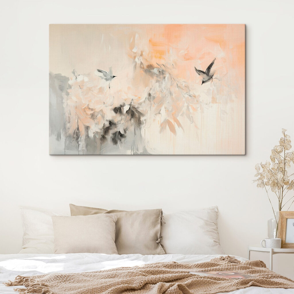Vogels tussen bleke bloemensporen — interieur 2