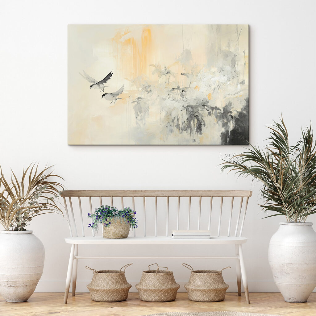 Vleugels door lichte verf — interieur 2
