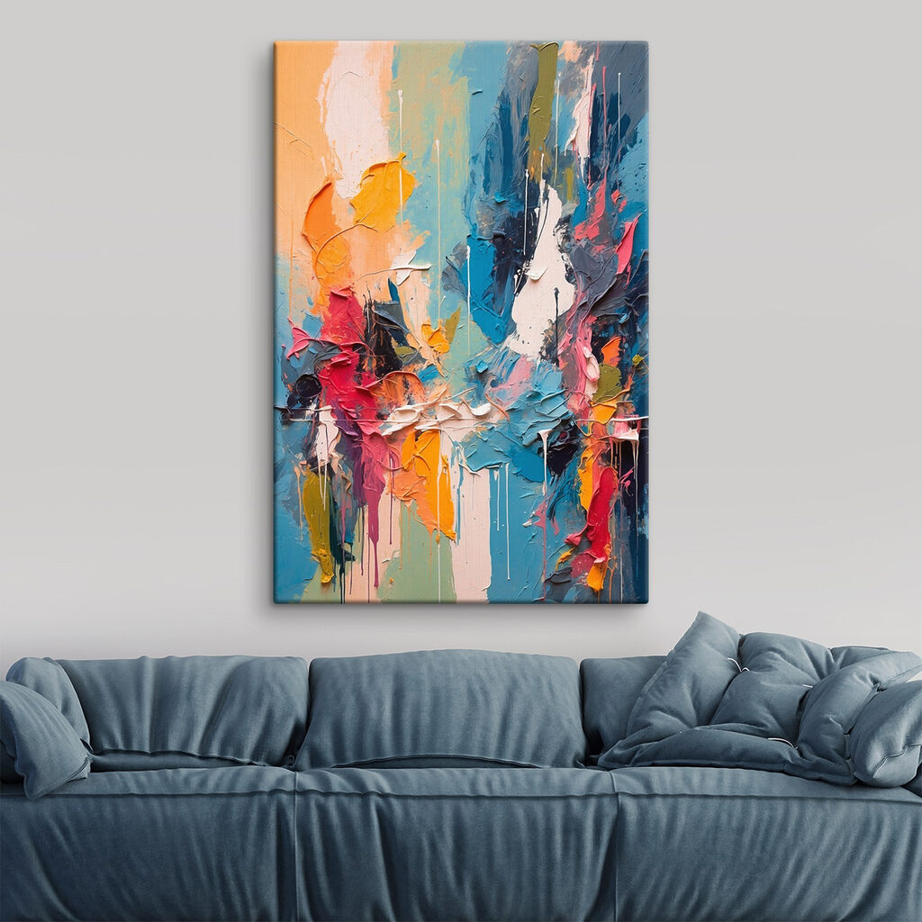 Kleurstreken in verticale banen — interieur 2
