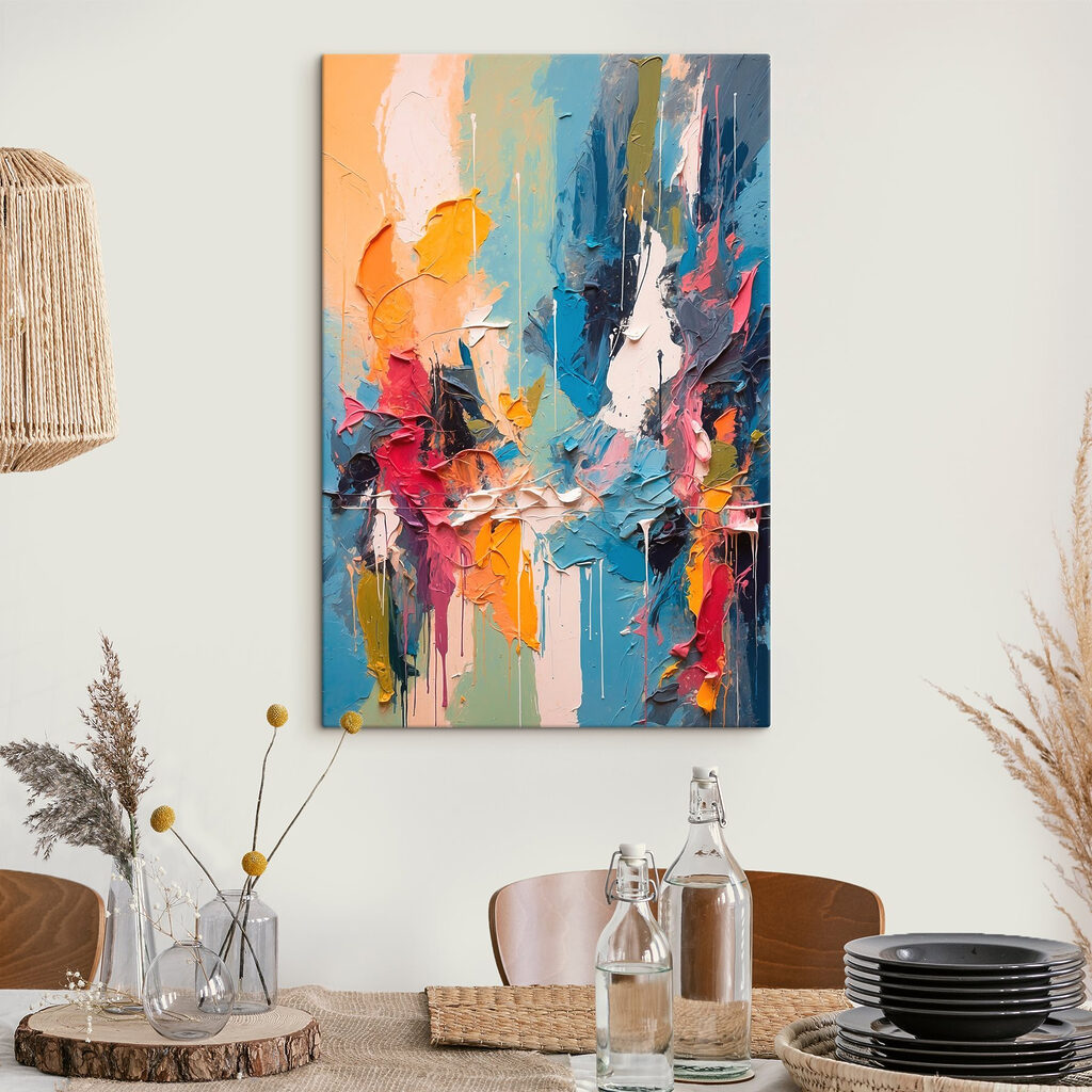 Kleurstreken in verticale banen — interieur 3