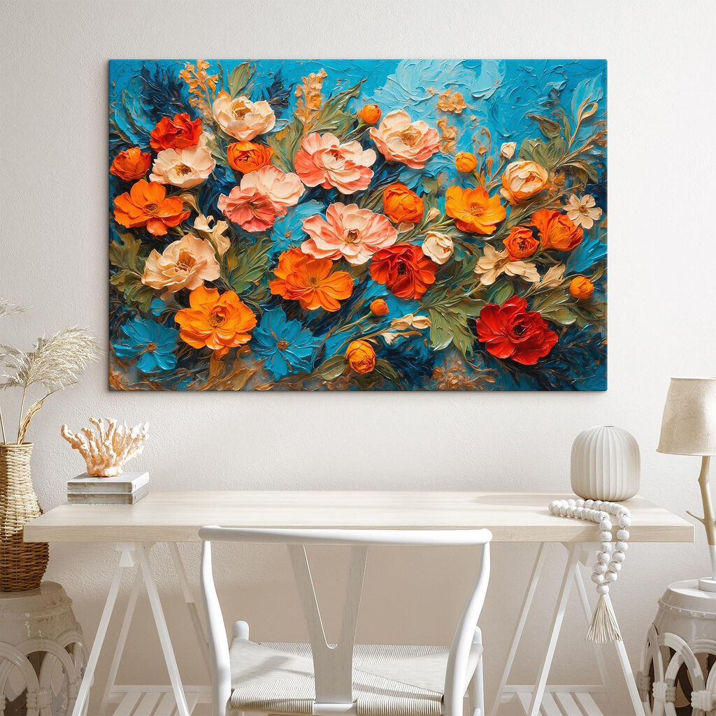 Rozen tussen turquoise streken — interieur 1