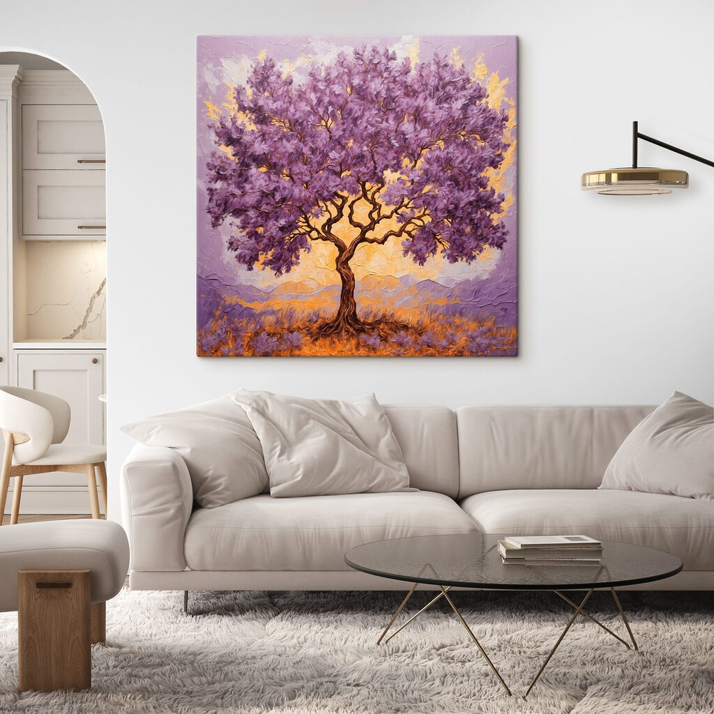 Paarse kruin boven lavendel — interieur 3